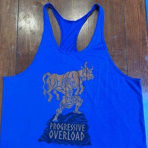 Raskol Apparel "Progressive Overload Stringer" (Blue, Large)